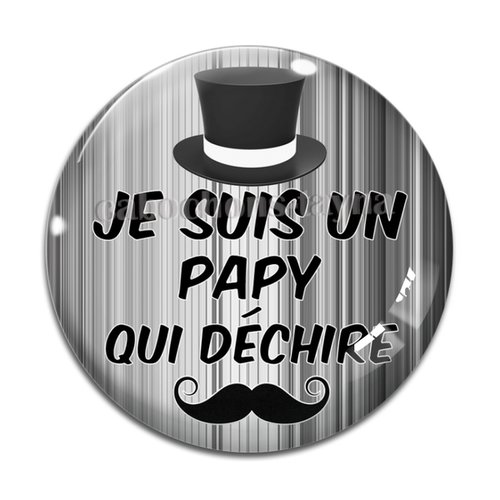 Cabochon papy qui déchire, cabochon résine ou verre rond différente taille