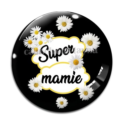 Cabochon super mamie  résine - ou verre différente taille