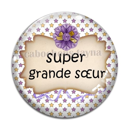 Cabochon super grande soeur, cabochon résine, verre rond différente taille