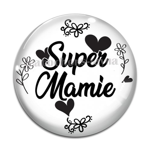 Cabochon super mamie  résine - ou verre différente taille