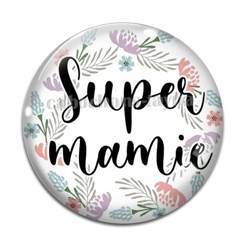 Cabochon super mamie  résine - ou verre différente taille