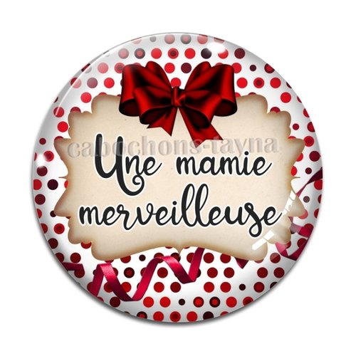 Cabochon maie merveilleuse, résine - ou verre différente taille