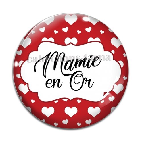 Cabochon maman en or, cabochon résine, verre rond différente taille