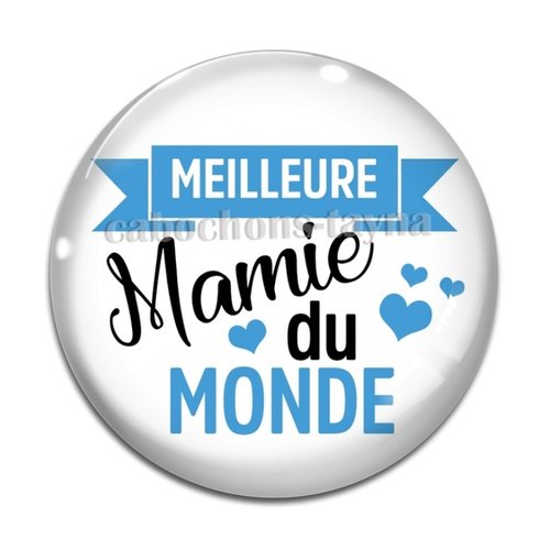 Cabochon meilleure mamie, cabochon résine, verre rond différente taille