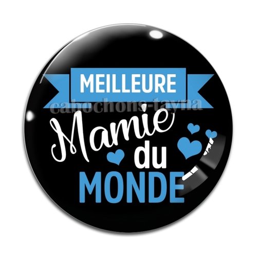 Cabochon meilleure mamie, cabochon résine, verre rond différente taille