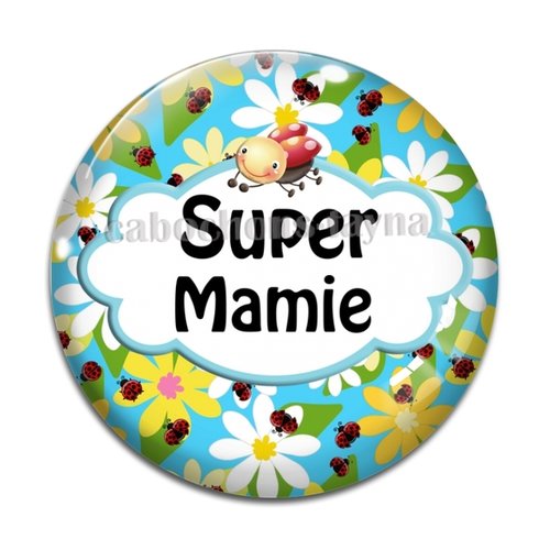 Cabochon super mamie, cabochon résine, verre rond différente taille