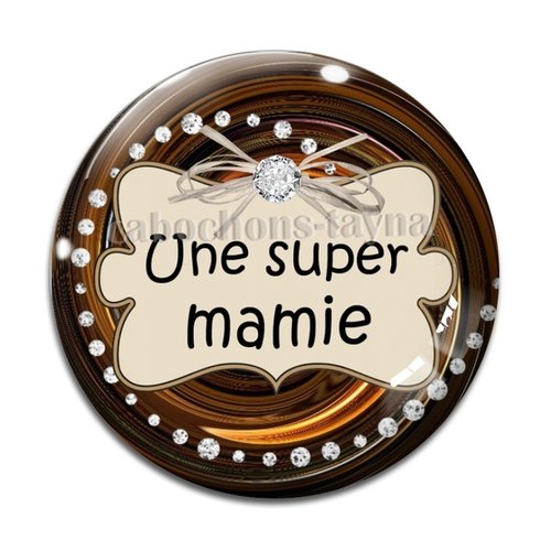 Cabochon super mamie, cabochon résine, verre rond différente taille
