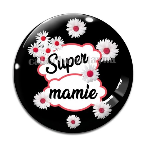 Cabochon super mamie, cabochon résine, verre rond différente taille