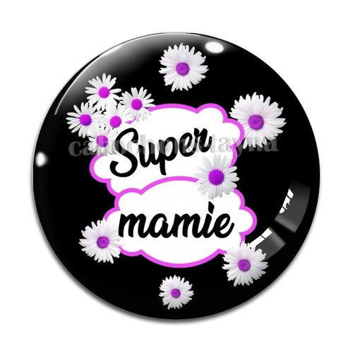 Cabochon super mamie, cabochon résine, verre rond différente taille