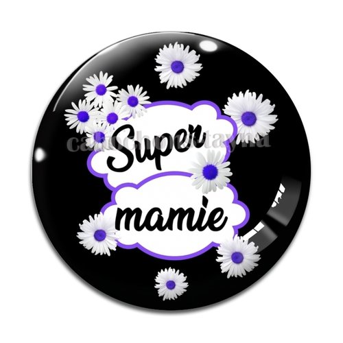 Cabochon super mamie, cabochon résine, verre rond différente taille