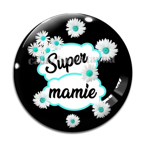 Cabochon super mamie, cabochon résine, verre rond différente taille