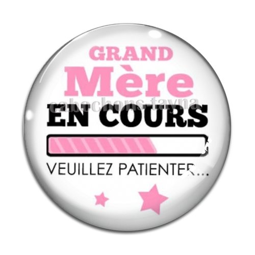 Cabochon future grand mère, cabochon résine, verre rond différente taille