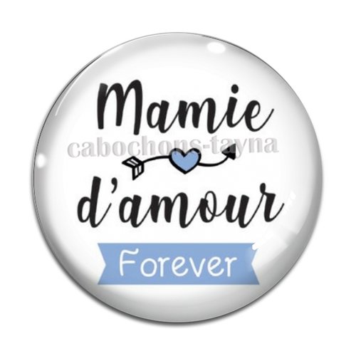 Cabochon mamie d'amour, cabochon résine, verre rond différente taille