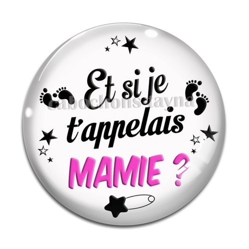 Cabochon futur mamie, cabochon résine, verre rond différente taille