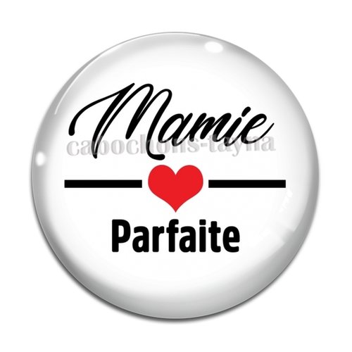 Cabochon mamie parfaite, cabochon résine, verre rond différente taille