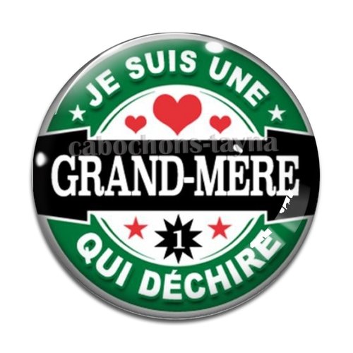 Cabochon grand mère qui déchire, cabochon résine, verre rond différente taille
