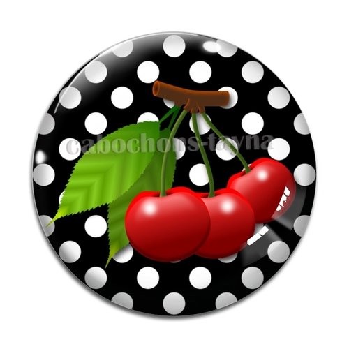 Cabochon cerise, cabochon résine, verre rond différente taille