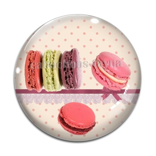 Cabochon macaron, cabochon résine, verre rond différente taille