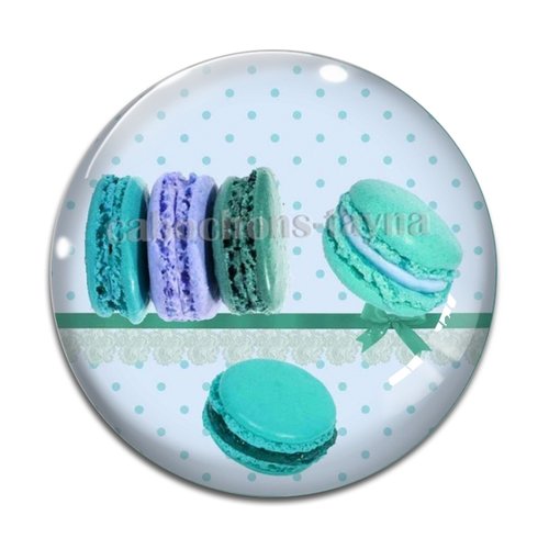 Cabochon macaron, cabochon résine, verre rond différente taille