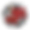 Cabochon le temps des cerises, cabochon résine, verre rond différente taille