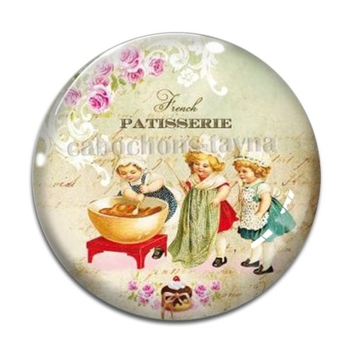 Cabochon pâtisserie, cabochon résine, verre rond différente taille