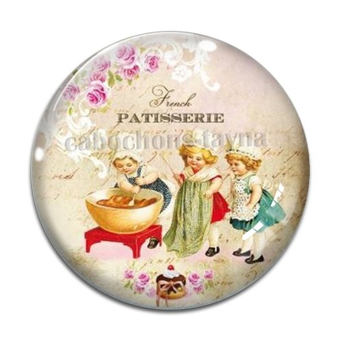 Cabochon pâtisserie, cabochon résine, verre rond différente taille