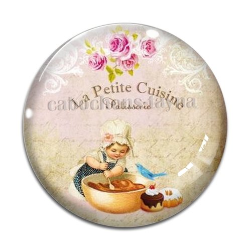 Cabochon pâtisserie, cabochon résine, verre rond différente taille