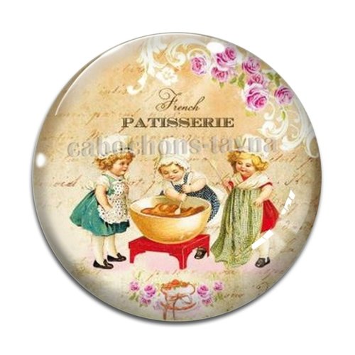 Cabochon pâtisserie, cabochon résine, verre rond différente taille