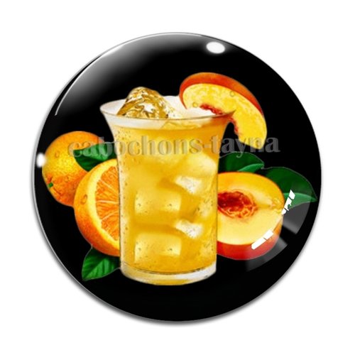 Cabochon cocktail,, cabochon résine, verre rond différente taille