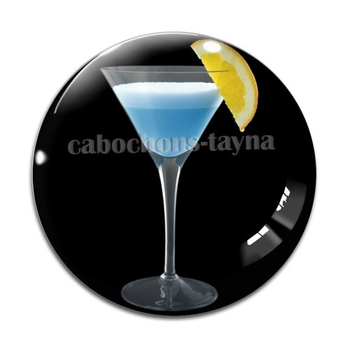 Cabochon cocktail,, cabochon résine, verre rond différente taille