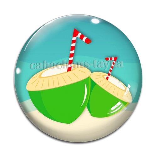 Cabochon cocktail,, cabochon résine, verre rond différente taille