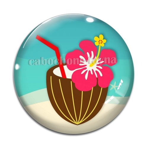 Cabochon cocktail,, cabochon résine, verre rond différente taille