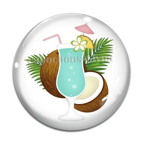 Cabochon cocktail,, cabochon résine, verre rond différente taille