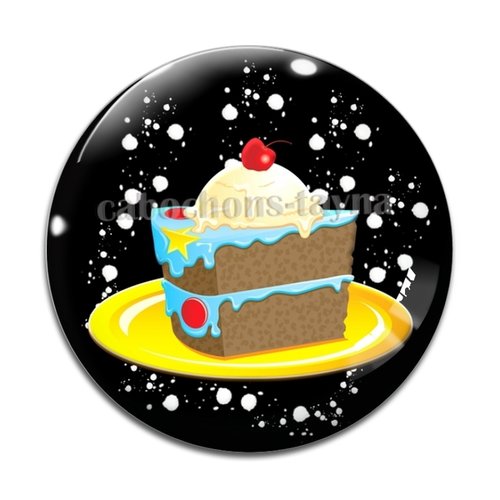 Cabochon gâteaux cupcake, cabochon résine, verre rond différente taille