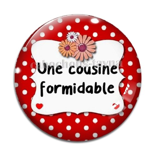 Cabochon cousine formidable, cabochon résine, verre rond différente taille