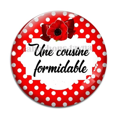 Cabochon cousine formidable, cabochon résine, verre rond différente taille
