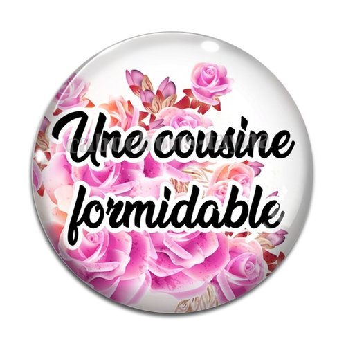 Cabochon cousine formidable, cabochon résine, verre rond différente taille