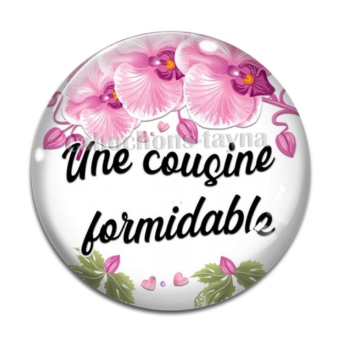 Cabochon cousine formidable, cabochon résine, verre rond différente taille