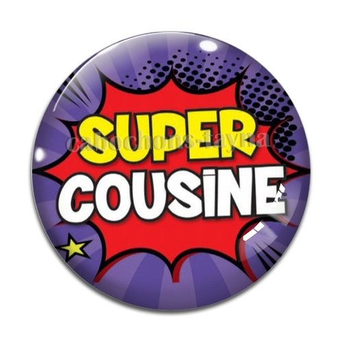 Cabochon super cousine, cabochon résine, verre rond différente taille