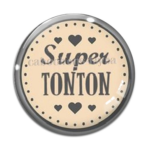 Cabochon super tonton, cabochon résine, verre rond différente taille