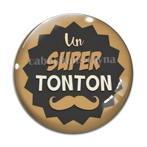 Cabochon super tonton, cabochon résine, verre rond différente taille