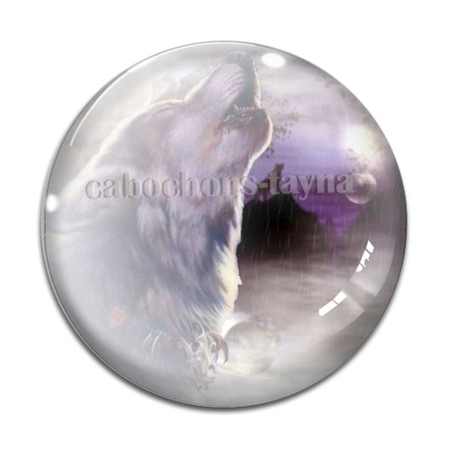Cabochon loup, cabochon résine, verre rond différente taille