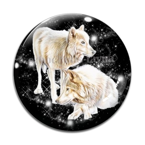 Cabochon loup, cabochon résine, verre rond différente taille