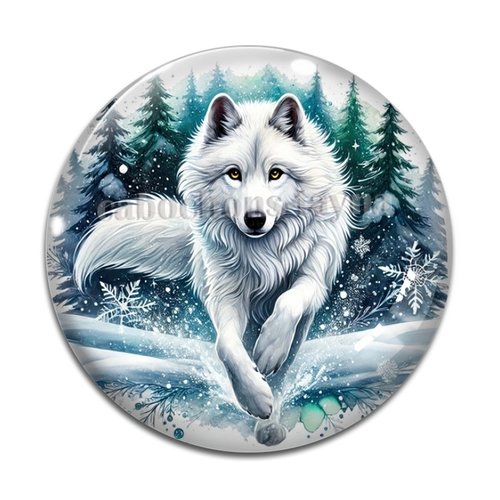 Cabochon loup, cabochon résine, verre rond différente taille