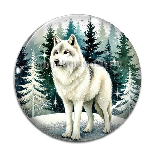 Cabochon loup, cabochon résine, verre rond différente taille