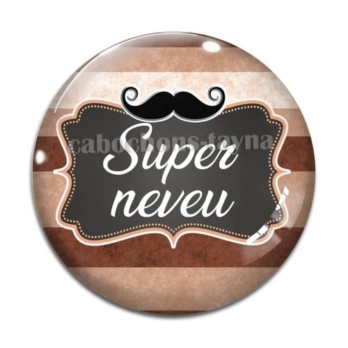 Cabochon super neveu, cabochon résine, verre rond différente taille