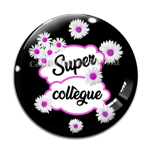 Cabochon super collègue, cabochon résine, verre rond différente taille