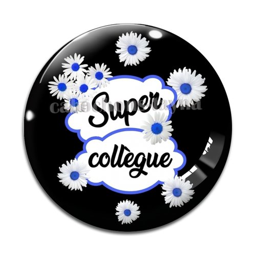 Cabochon super collègue, cabochon résine, verre rond différente taille