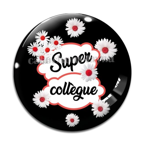 Cabochon super collègue, cabochon résine, verre rond différente taille