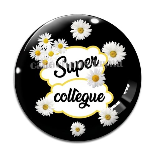 Cabochon super collègue, cabochon résine, verre rond différente taille